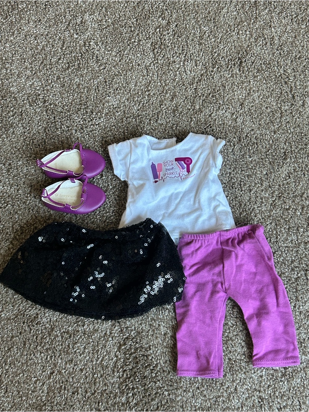 American Girl doll True Sparkle Salon Outfit